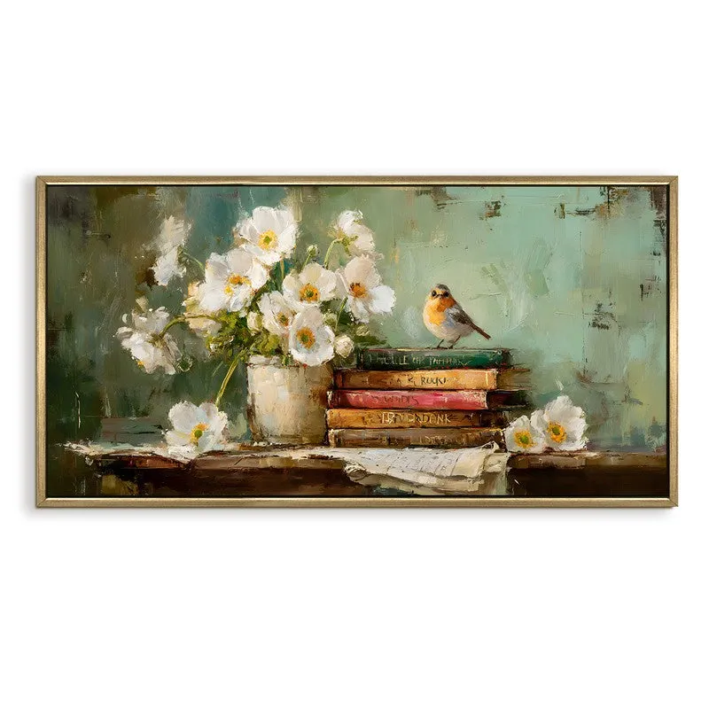 Painterly Touch Canvas Wall Painting With Frame media 3