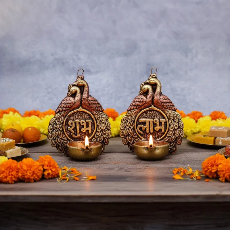 Jade Mirage Diya - Set Of Two media 3