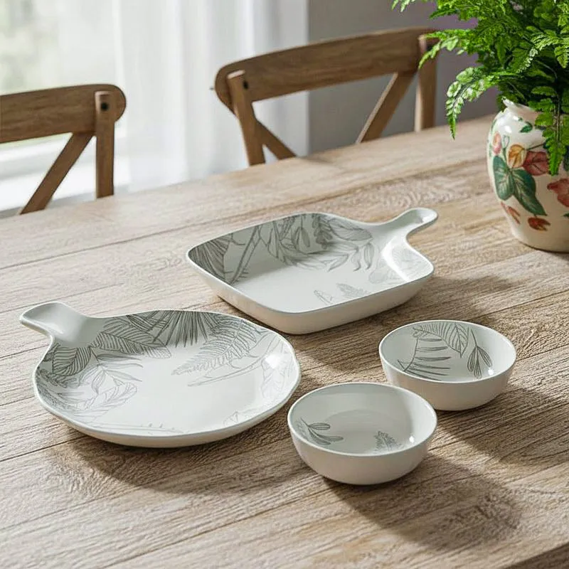 Celene Chic Porcelain Serving Set - Four Piece Set media 1