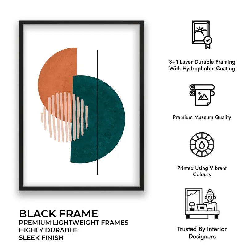 Linear Phase Canvas Wall Painting With Black Frame media 12