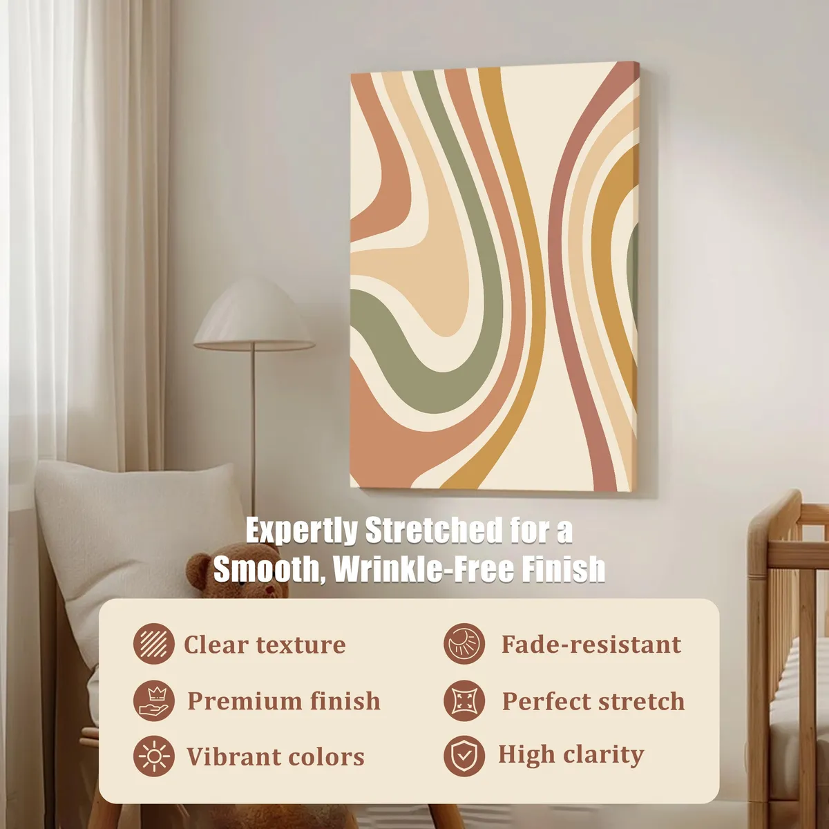 Luna & Linen Cotton Canvas Wall Painting media 6