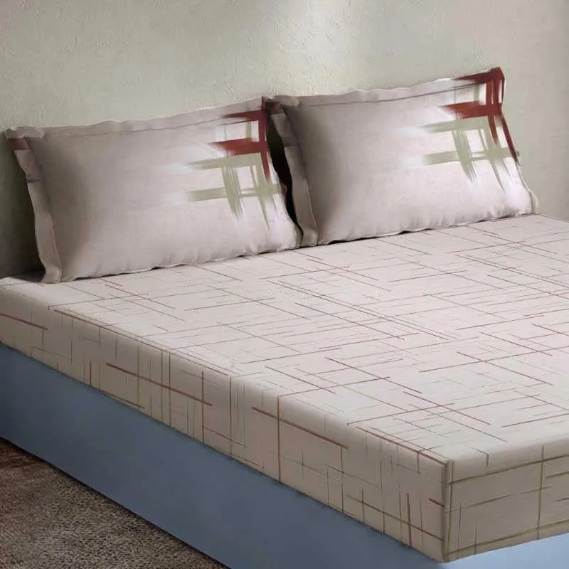 Snooze Safari Cotton Bedsheet - 400 TC media 1