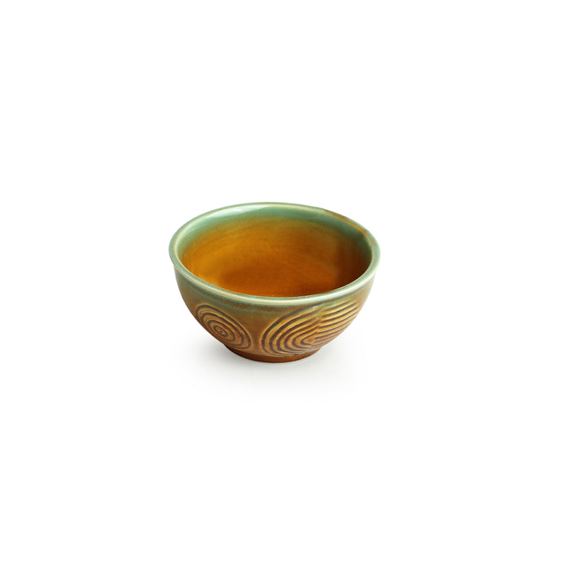 Mica Boulevard Hand Engraved  Snack Bowl (200 ML) - Set Of Six media 3
