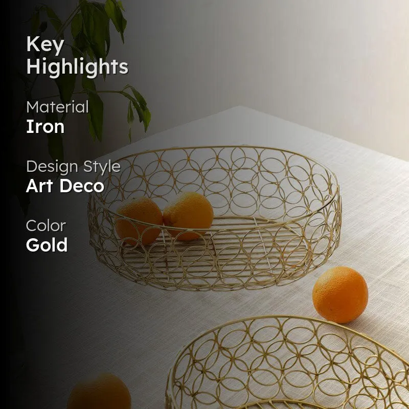 Flavio Fruit Basket - Gold media 2