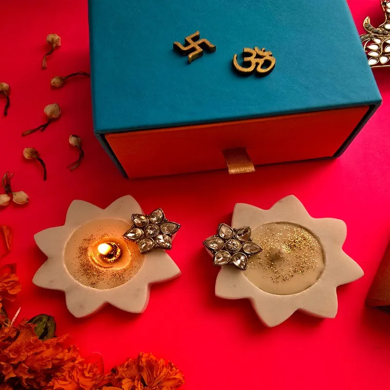 Heritage Charm Candle Holders (Off White) - Set Of Two media 6
