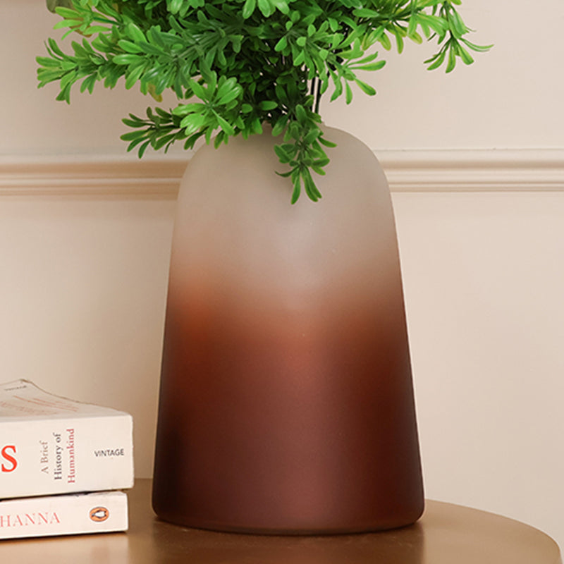 Bria Tall Frosted Glass Vase media 3