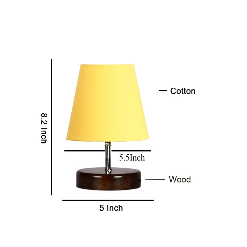 Mita Fabric Table Lamp - Yellow,Black media 5