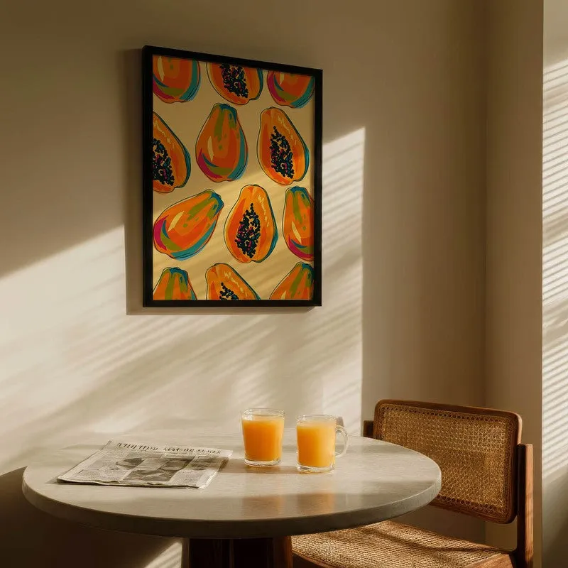 PapayaFarm Archival Canvas Wall Art - Black media 5