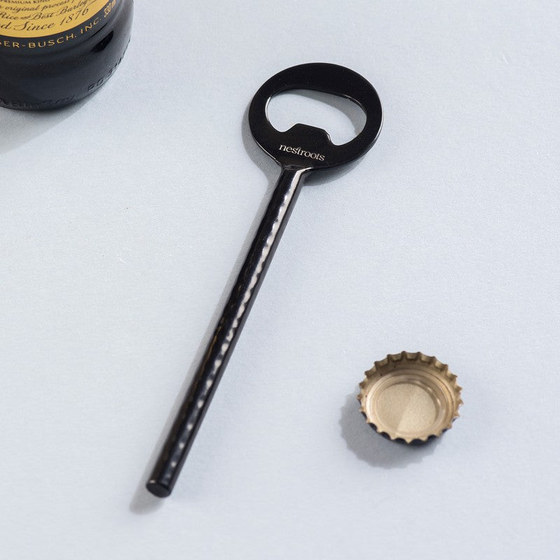The Smooth Pop Stainless Steel Bottle Opener - Black