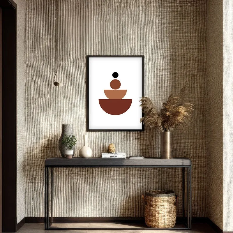 Vertical Calm Canvas Wall Painting With Black Frame media 4