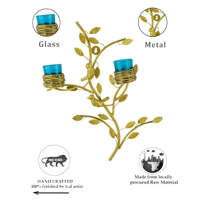 Aurum Stem Candle Holder Votive - Azure media 3