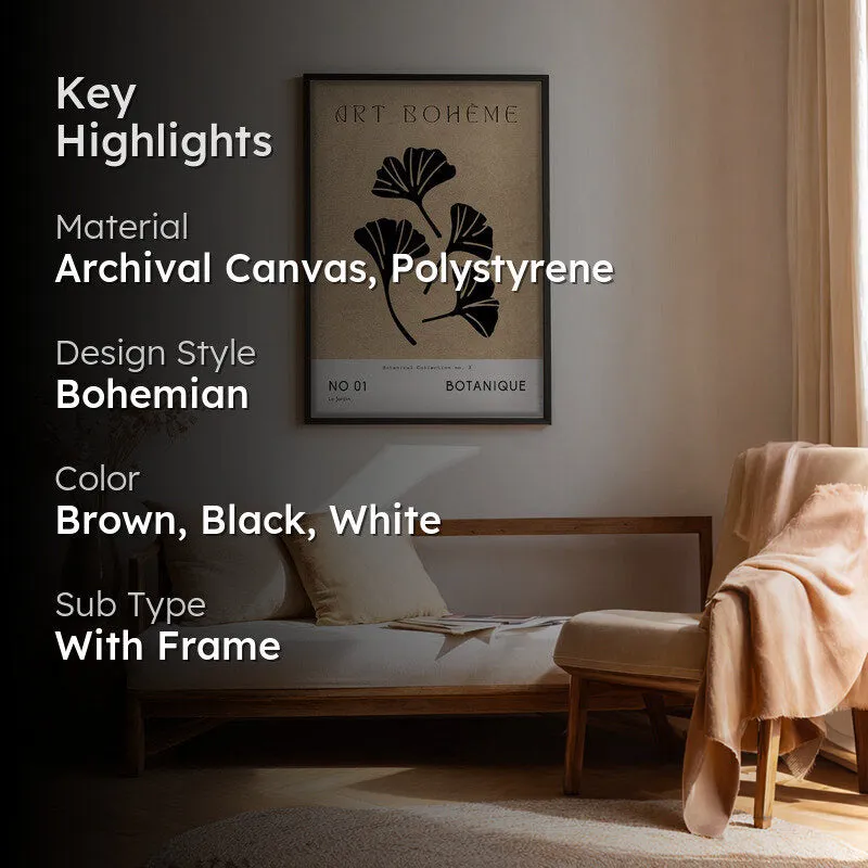 Florent Canvas Wall Painting With Black Frame media 2