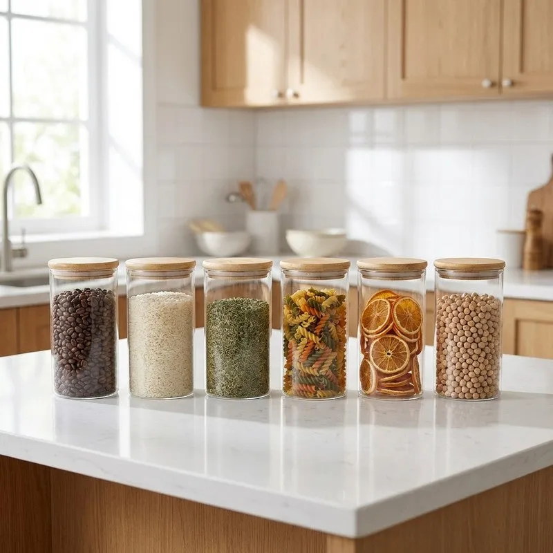 Pure Harvest Glass Jar (1000 mL Each) - Set Of Six media 1