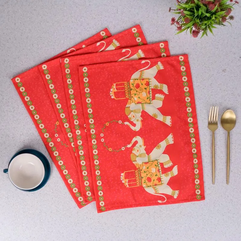 Tusker Parade Table Runner - Set Of Four media 1