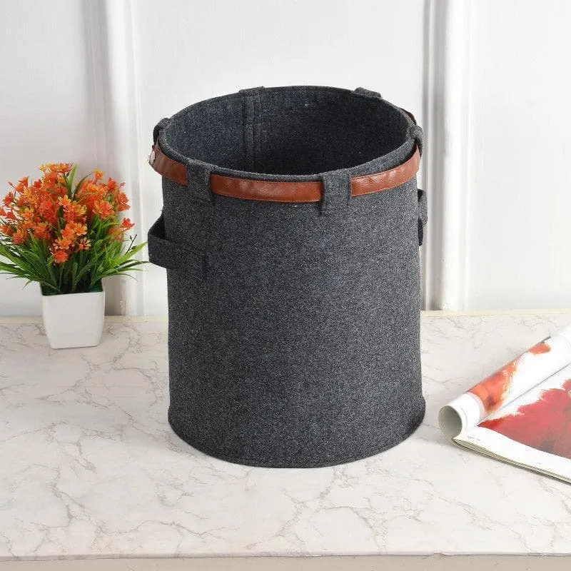 Anise Felt Storage Basket media 1