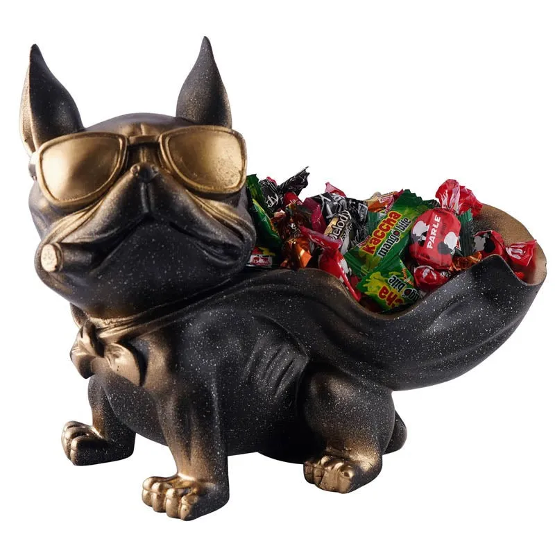 Sir Barks-a-lot Painted Polyresin Show Piece - Black media 3