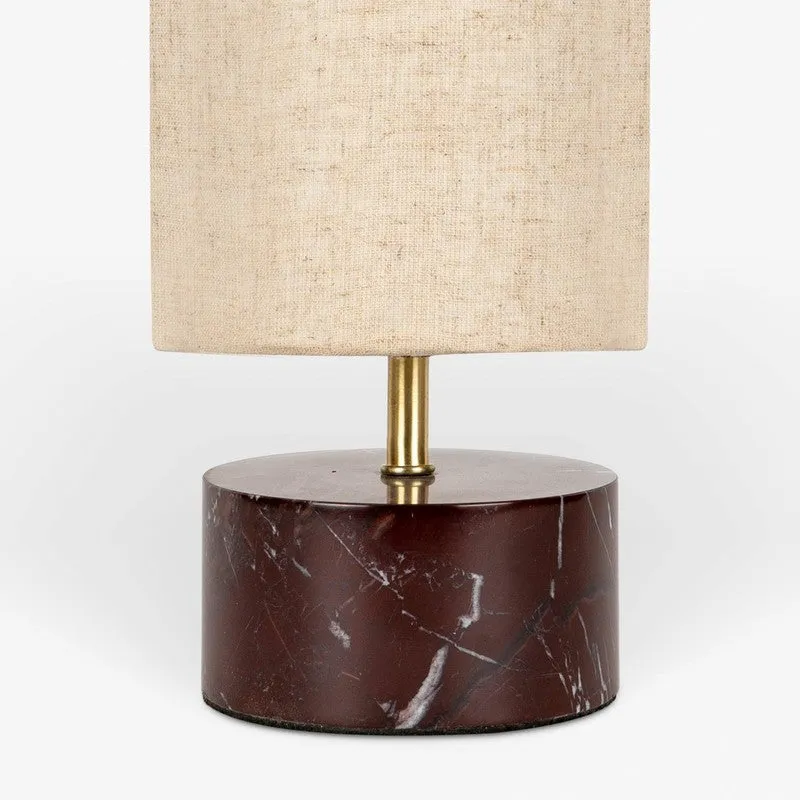 Orange Tree Kai MarbleTable Lamp - Brown,White media 5