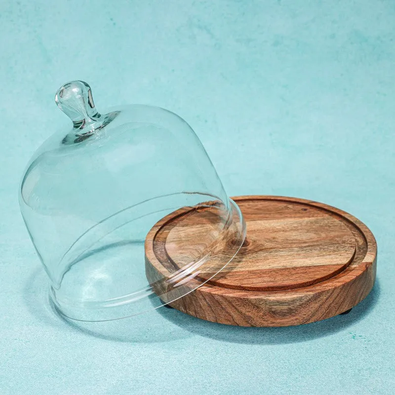 Stonewood Wood & Glass Cake Stand - Set Of Two media 7