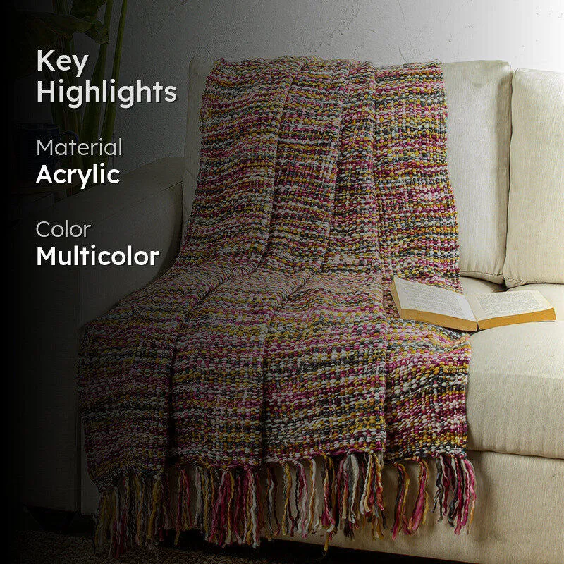 Vibrato Acrylic Throw - Pink media 2
