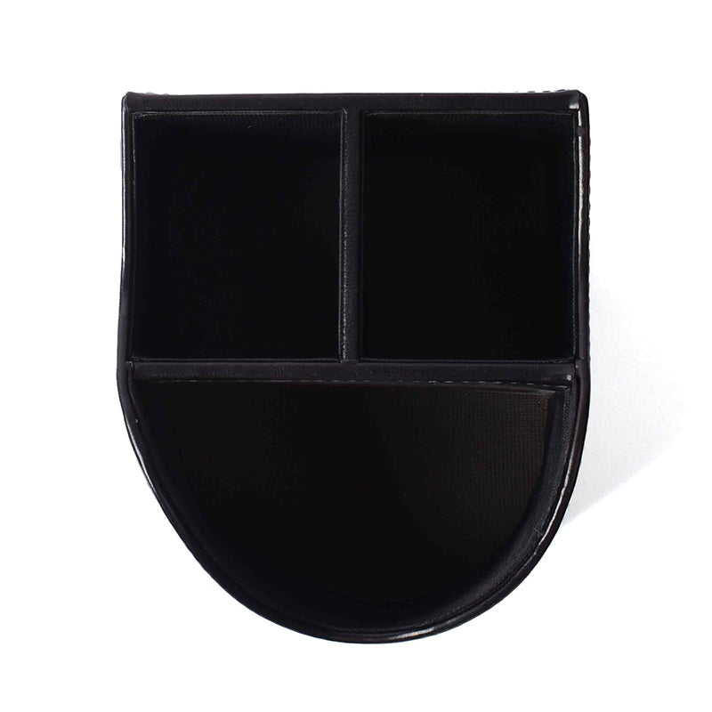 Veltrix Faux Leather Desk Organiser - Black media 6
