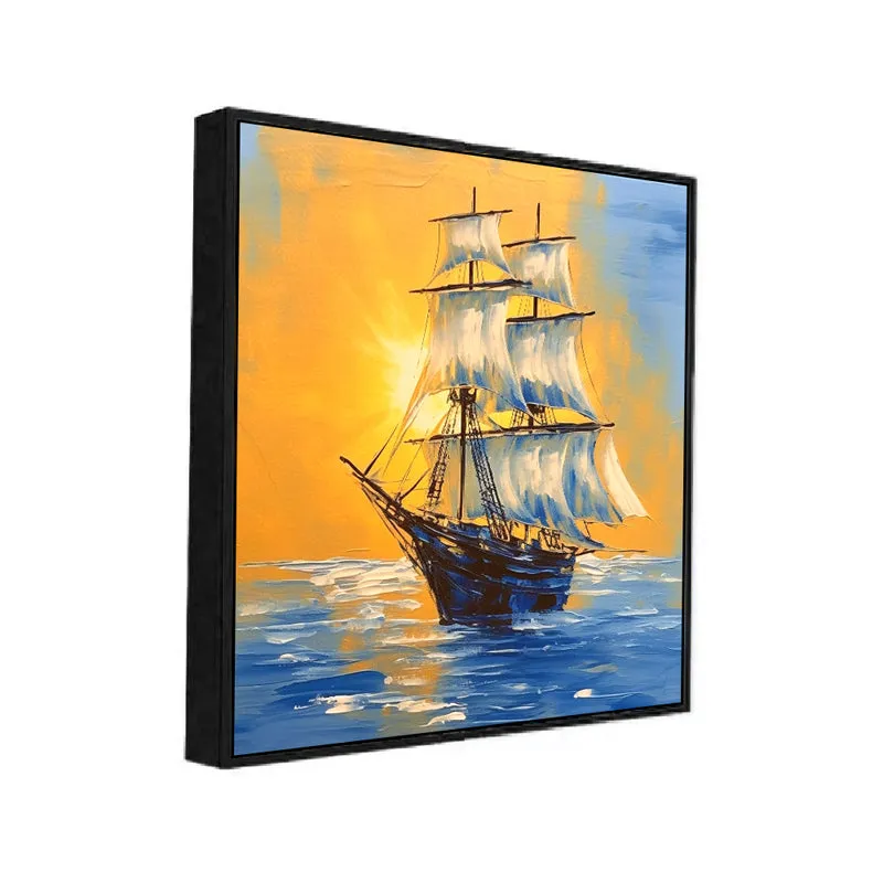 Ships Of Sea Canvas Wall Art With Frame media 3