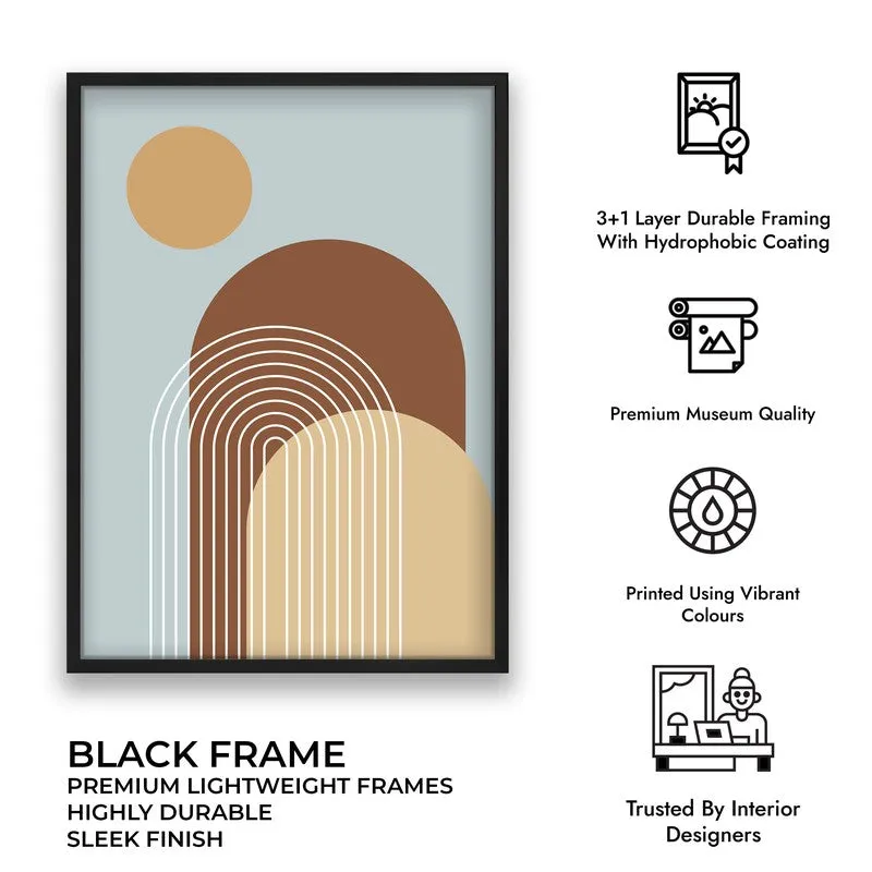 Rhythm Lines Canvas Wall Painting With Black Frame media 11