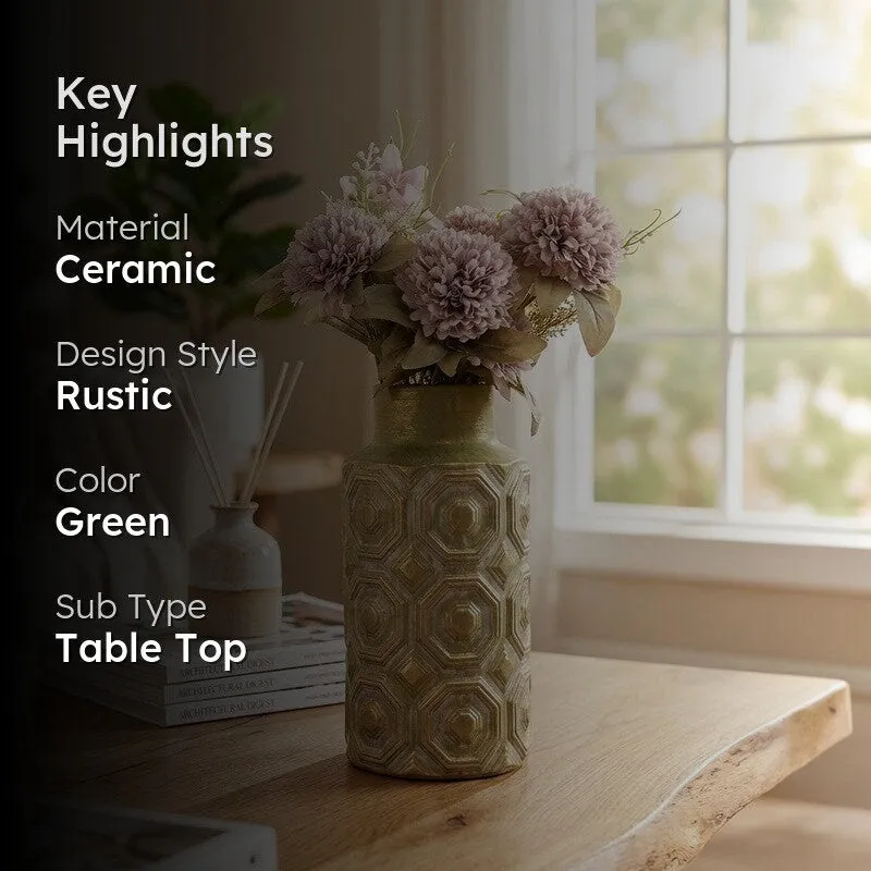 Fluid Veil Ceramic Vase - Small - 2