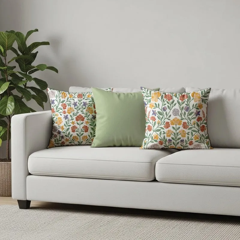 Urban Space Cozea Multicolor Cotton Cushion Cover Set - Set of Three media 1
