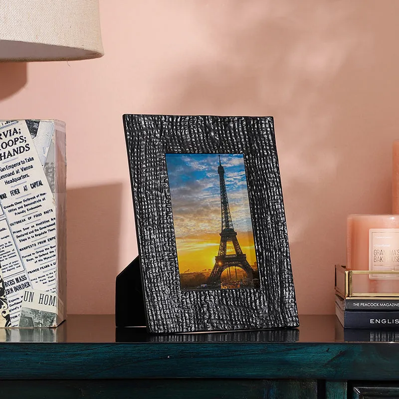 Dorian Textured Aluminium Photo Frame - Black media 1