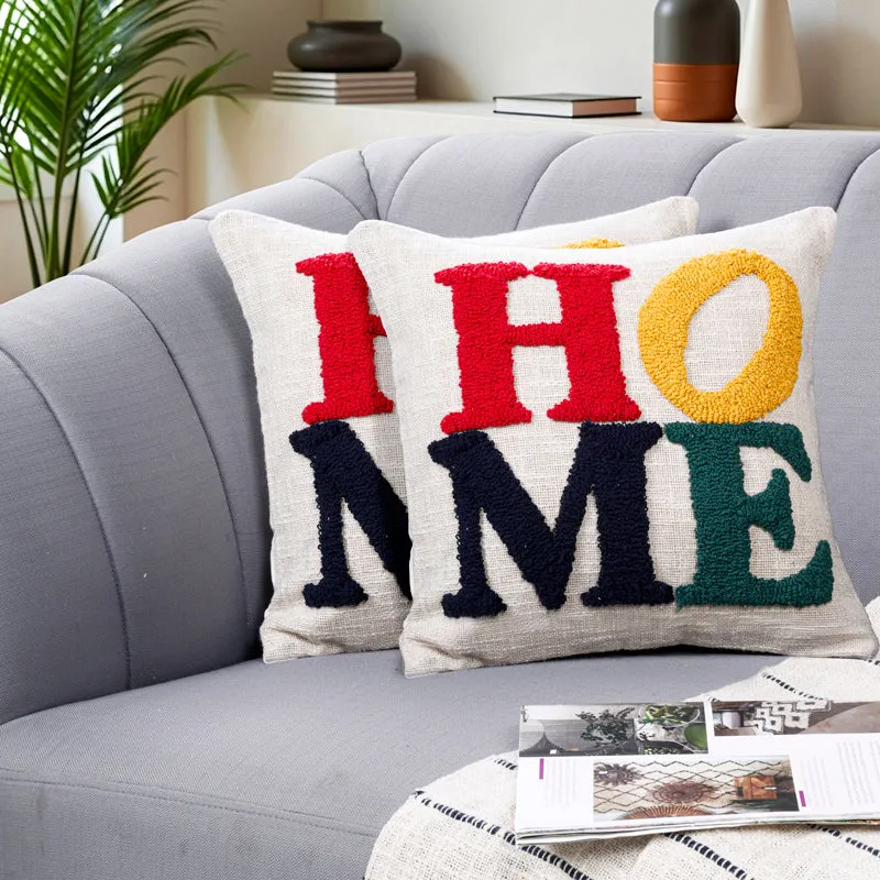 Home Tufted Cushion Cover Set (Square) - Set Of Two - Set Of Two media 1