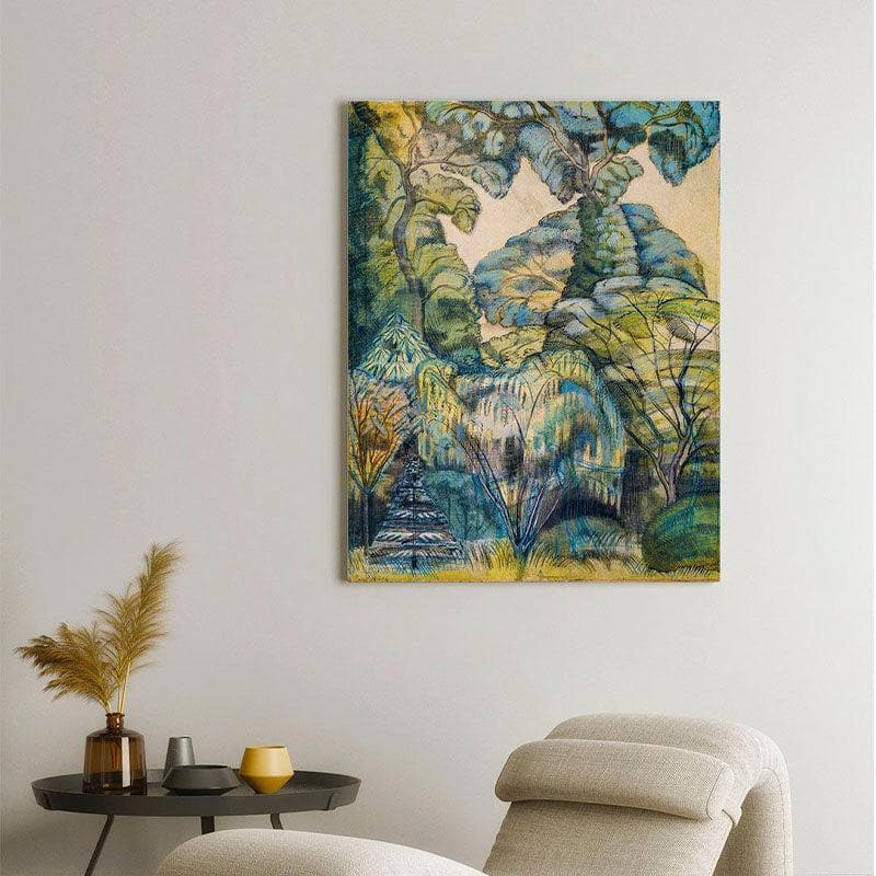 Branch Of Tree Abstract Canvas Painting - Gallery Wrap