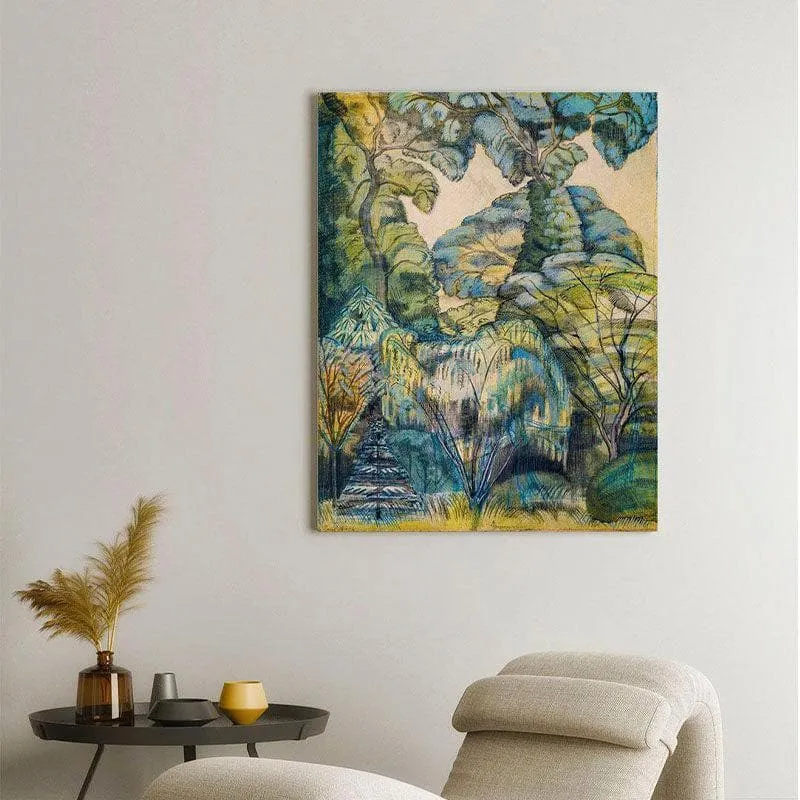 Branch Of Tree Abstract Canvas Painting - Gallery Wrap media 1