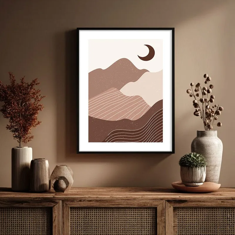 Pastel Solitude Canvas Wall Painting With Black Frame media 6