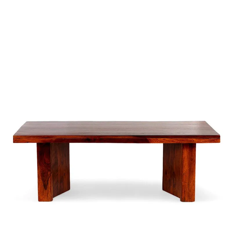 Avenox Sheesham Wooden Center Table - Red media 5