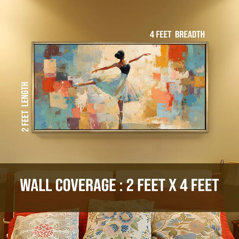 Poised Calm Canvas Wall Painting With Frame media 8