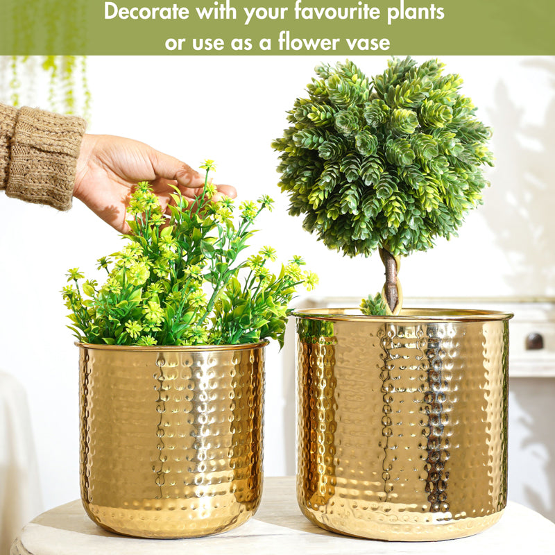 Aluvia Metal Planter - Set Of Two media 7
