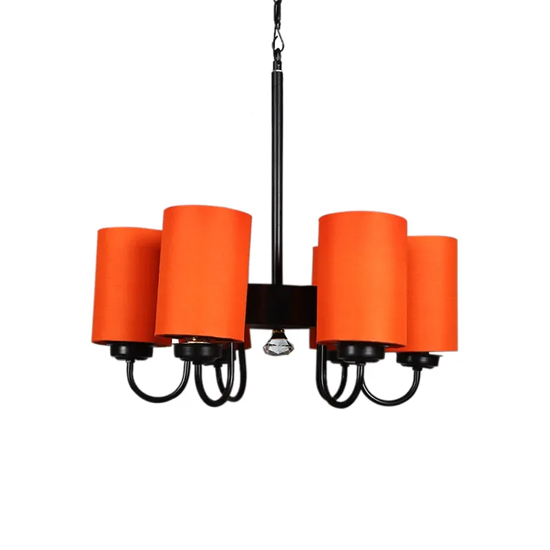 Viya Cylindrical Ceiling Lamp - Orange media 3