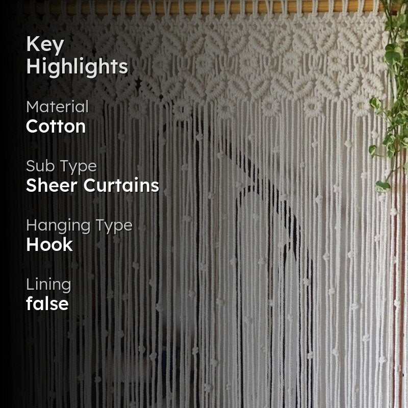 Bear Macrame Curtain media 2