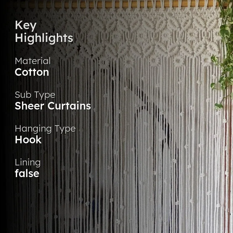 Bear Macrame Curtain media 2