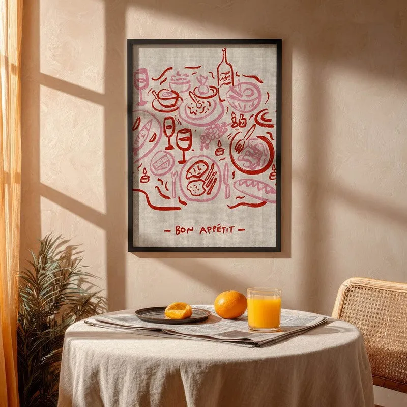 Modern Mingle Archival Canvas Wall Art - Black media 4