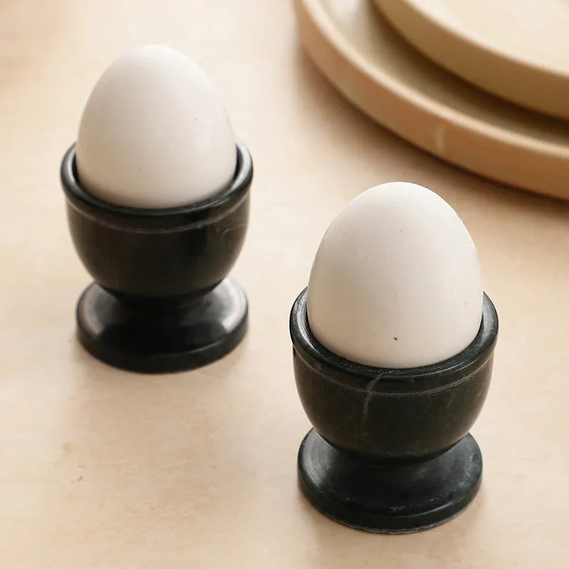 Onyx Nest Marble Egg Cup - Set Of Two media 1