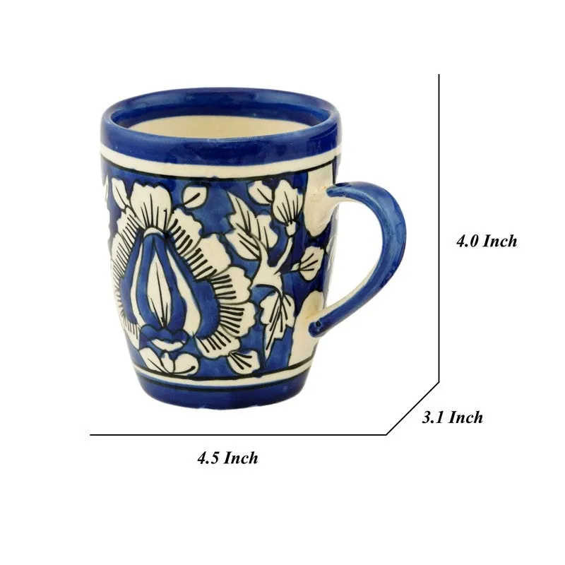 Mughal Ceramic Coffee Mug (300 mL Each) - Set Of Two media 6