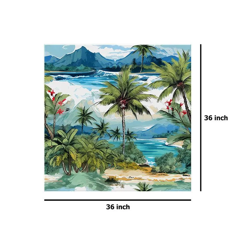 Tropical Coastline Wall Painting media 7
