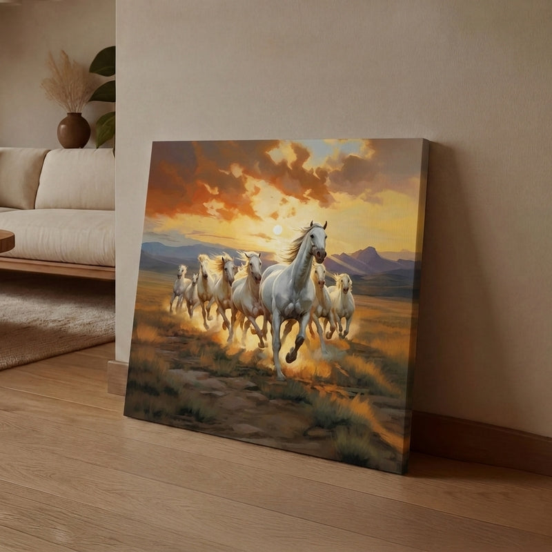 EightHorses Canvas Wall Art