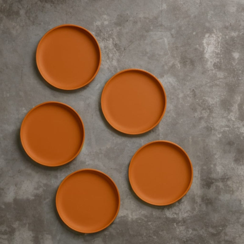 Terrya Handcrafted Terracotta Wall Plate - Set Of Five media 6