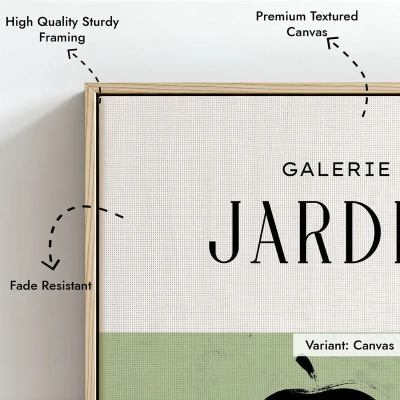 Galerie Jardin Canvas Wall Painting With Brown Frame media 7