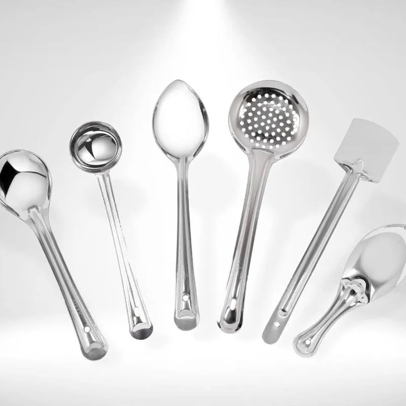 Elegant Silver Steel Kitchen Tools - Set Of Six media 4