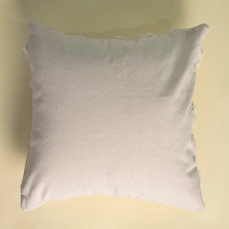 Concentric Diamonds Tufted Cotton Cushion Cover media 5