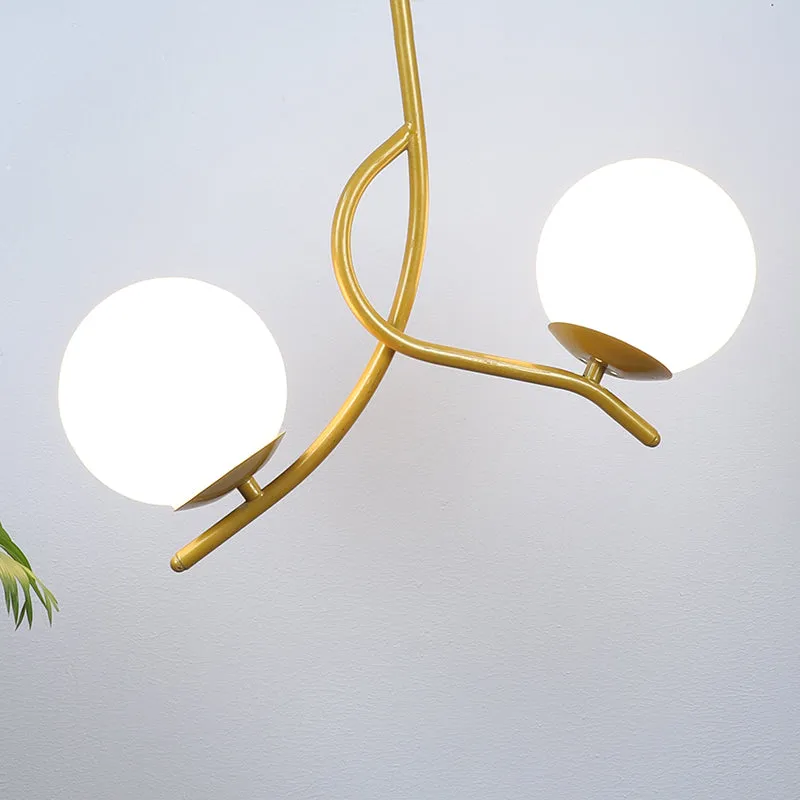 Pearl Duo Moon Iron Ceiling Lamp media 3