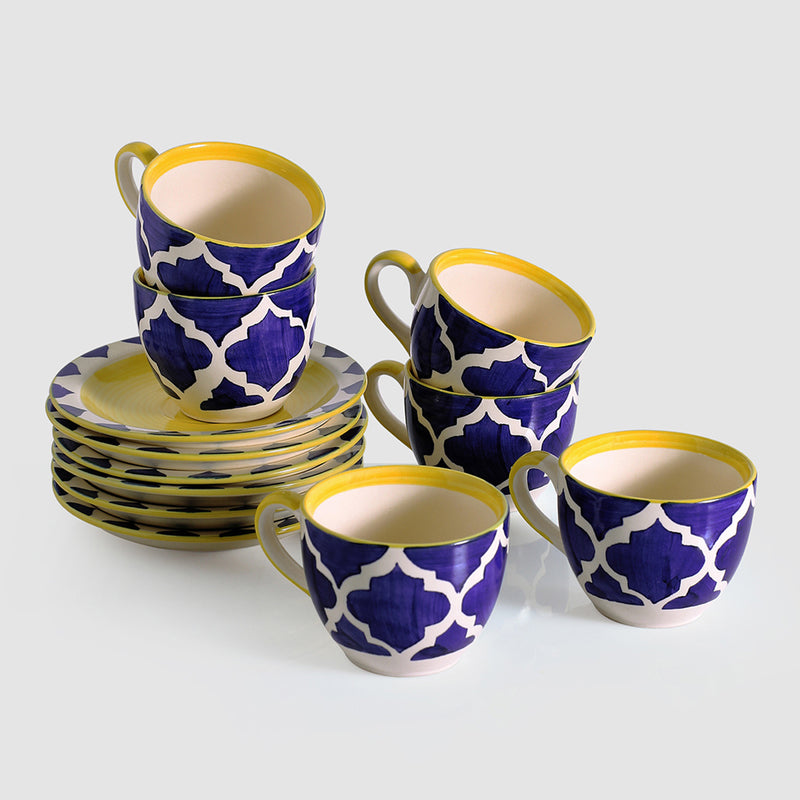 Moroccan Dream Tea Cup & Saucer (150 ML) - Twelve Piece Set media 3